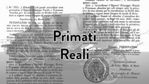 Copertina Primati Reali